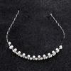 Headband Accessories Rhinestone for Women Headwear Black Silver Metal Pearl Crystal Wave Hairband