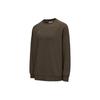Adidas Crew Neck Pullover Casual Long-Sleeve Sweatshirt Unisex Dark Brown