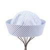 Korean Striped Sailor Hat Lovely Sweet Turn-Up Brim Dome Cap Versatile Cap Girly French Hats Cosplay Party Supplies