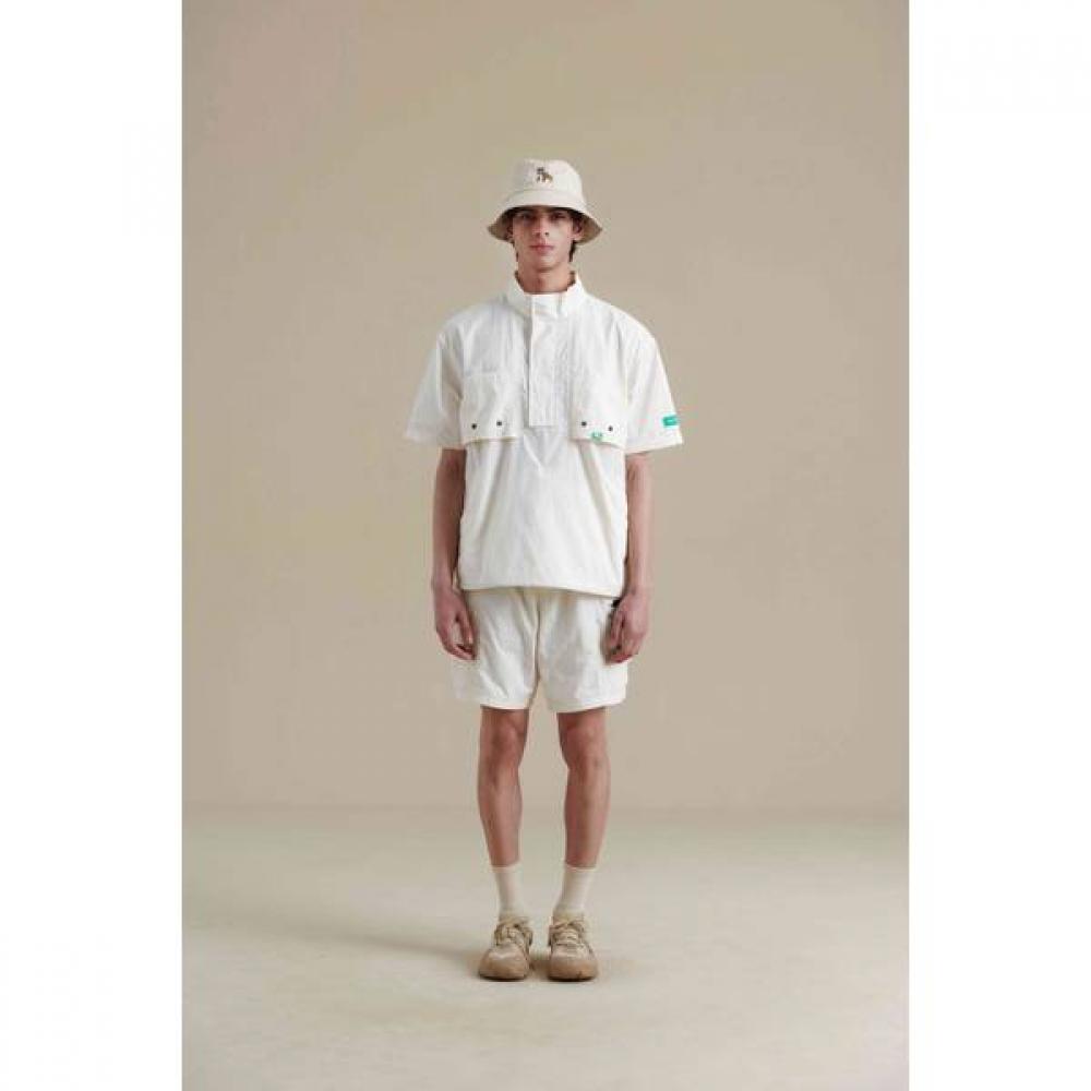 Short Sleeve Anorak  Ivory  [23ss] Patch Pocket Ivory/90