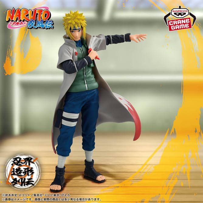 NARUTO Shippuden Ninja World Sculpting Chronicles Minato Namikaze Figure - -