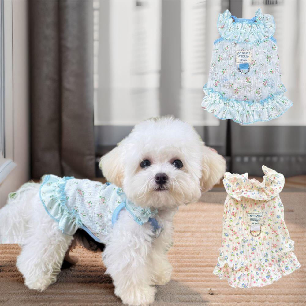 Soft Dog Cool Dress Cute Dog Cooler Clothes Pet Clothes Puppy Skirt  Spring/Summer