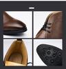Herren Übergröße Kurzstiefel - Herbst/Winter Britischer Retro Martin Stil, High-Top Business Casual Lederstiefel.