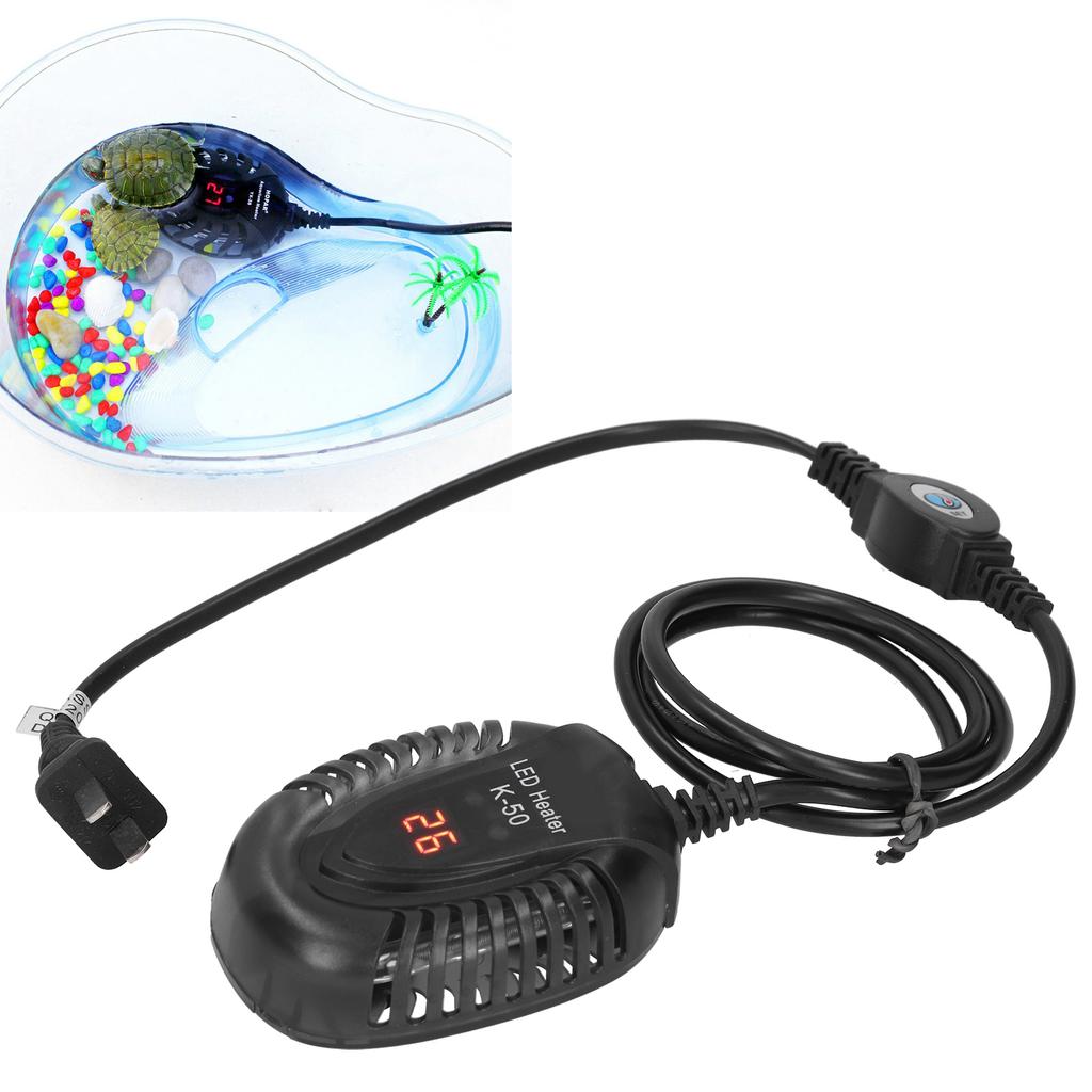 Submersible Aquarium Heater Fish Tank LED External Thermostat Quartz Heating Rod