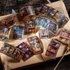 Dark Magic Bookcase Pet Tape Set With Clip, Waterproof Gothic Scrapbook Sticker Rolls