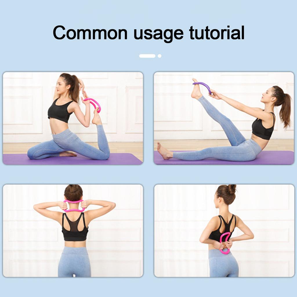 Pierścień do Jogi Pilates Circle Sprzęt Pierścień Trening Fitness Opór Rozciąganie Wsparcie Narzędzie do Rozciągania Pleców Ramion Szyi