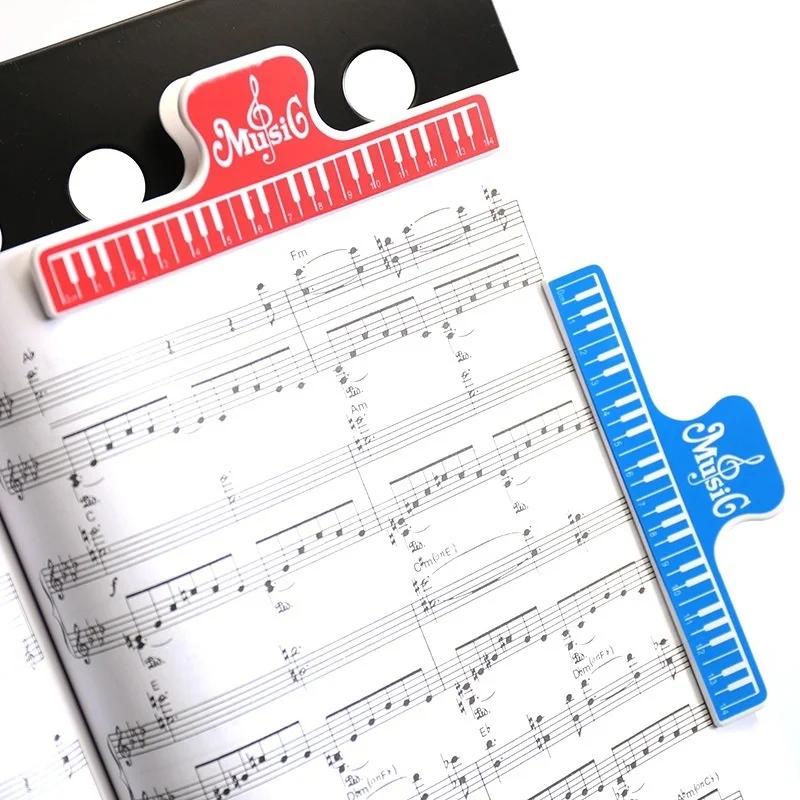 1PC Colorful Plastic Music Score Fixed Clips Book Paper Holder for Guitar Violin Piano Player Multi-functional Spring Clips 15cm