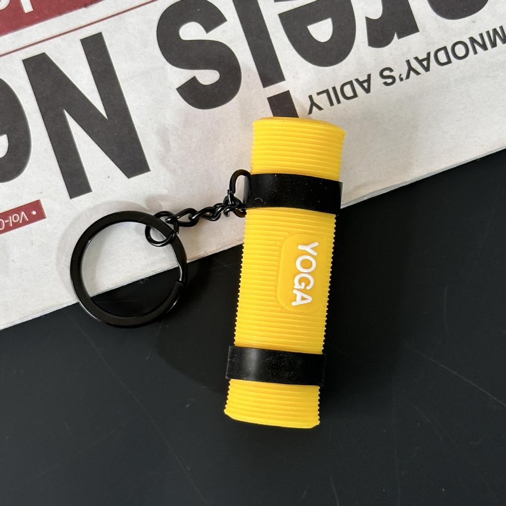 Fitness Series Gummi-Schlüsselanhänger: Hantel- & Kurzhantel-Anhänger für Geschenke