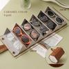 Glasses Storage Box, Sunglasses Holder, Sunglasses Storage Bag, Pressure Resistant, Multi Grid, Folding, Storage Rack