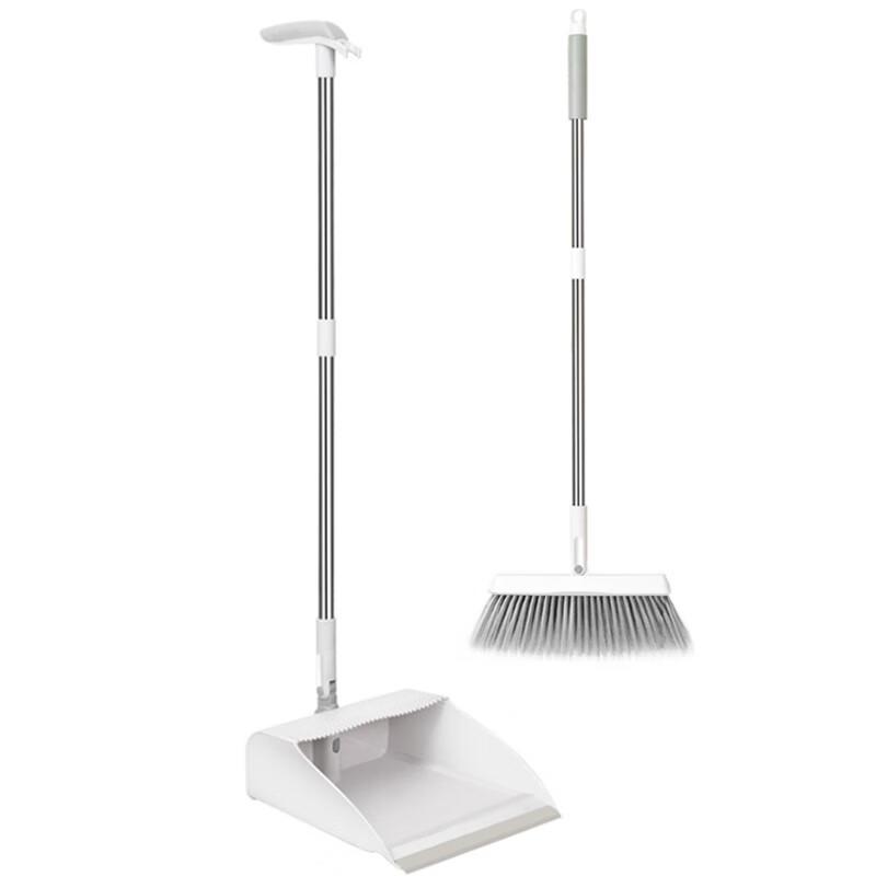 Bingyu BYrl-58 Foldable Standing Broom and Dustpan Set