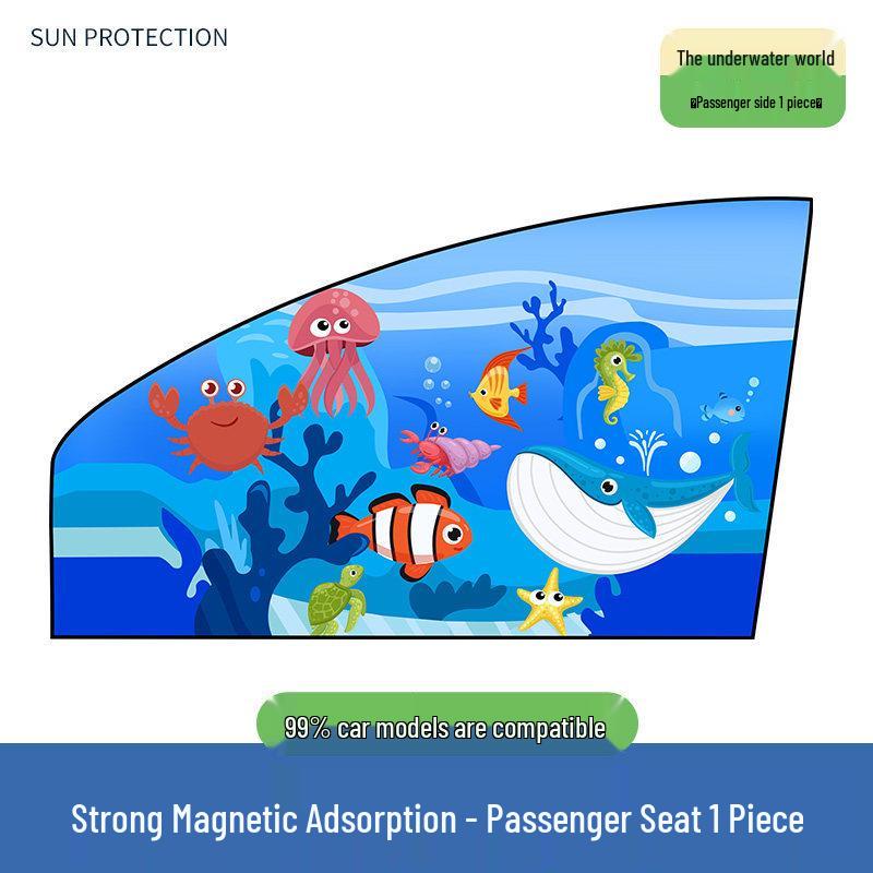 Sliding Car Window Sunshade for Baby - Privacy and Heat Insulation Blackout Curtain