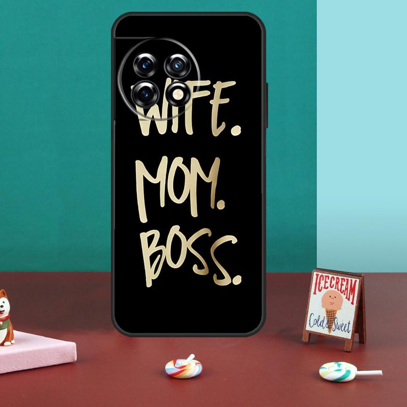 Wife Mom Boss For OnePlus 15 13 12 11 10 13T 10T 10R 12R 13R Case For OnePlus Nord 5 CE 3 2 4 Lite N20 N30