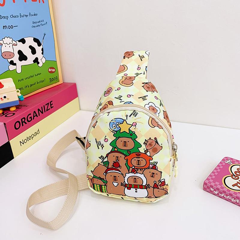 Niedliche Capybara Umhängetasche Reizende Cartoon Lässige Schultertasche Brusttaschen Multifunktionale Aufbewahrungstasche Für Mädchen Jungen Geschenke