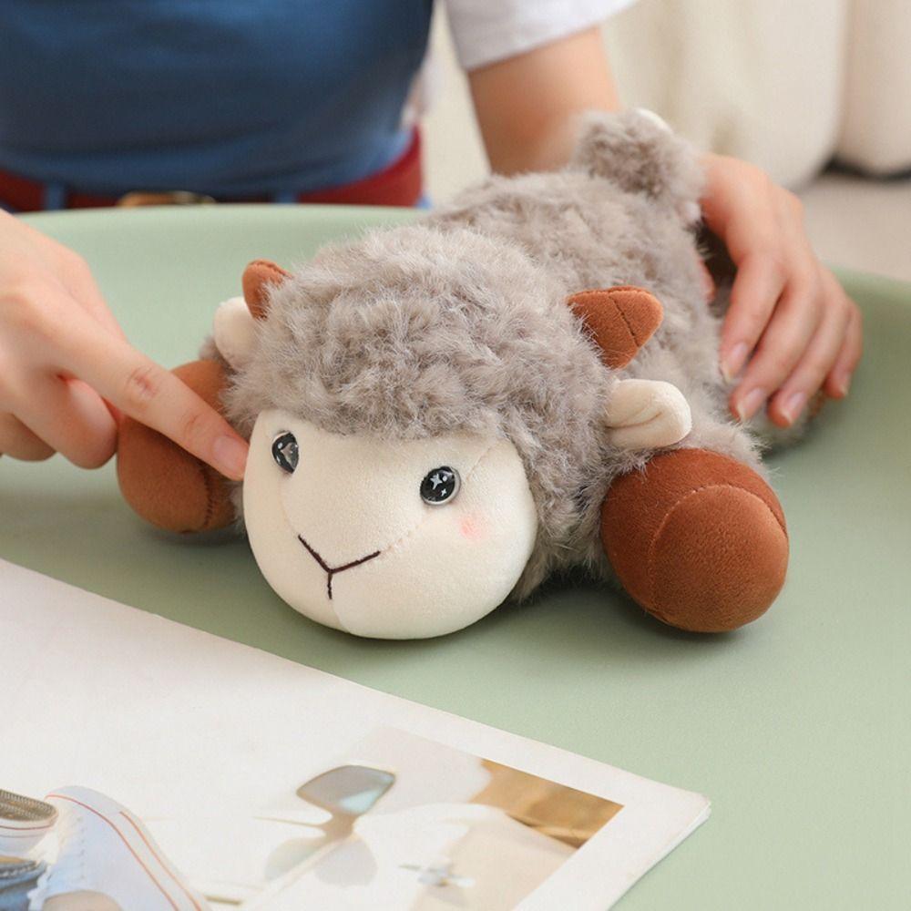 Stuffed Animal White Sheep Stuffed Doll Simulation Sheep Plush Toy Party Supplies