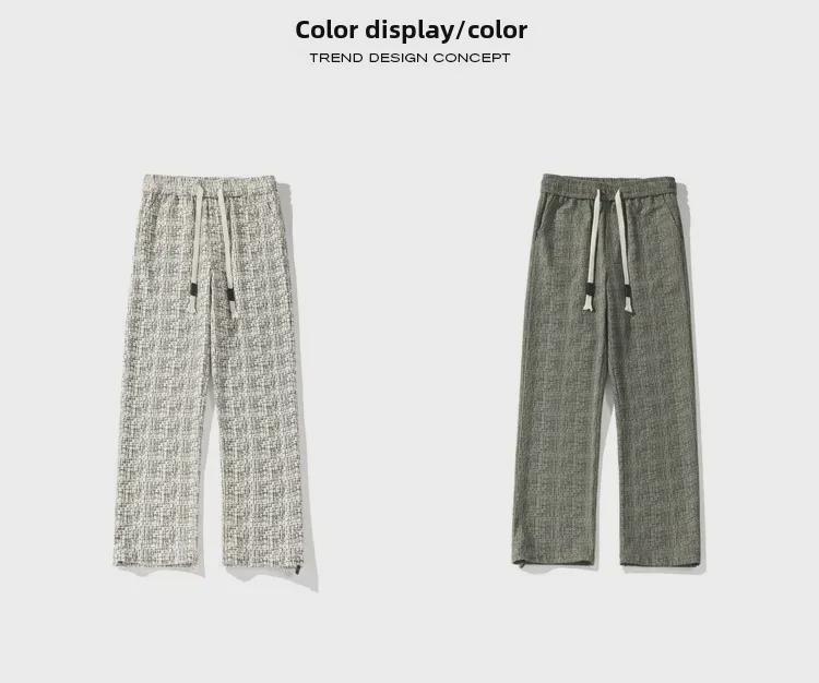 2024 Autumn Large White Corduroy Dirty Pants, Sizes M-5X