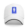 People Restroom Sign  Baseball Cap Casual  Sandwich Caps Unisex Adjustable Sun Cap Running Golf