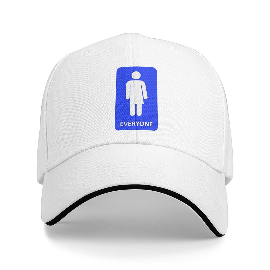 People Restroom Sign Baseball Cap Casual Sandwich Caps Unisex Adjustable Sun Cap Running Golf