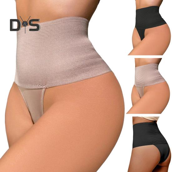 Women High Waist Control Belly Briefs Solid Color Body Shaper Slimming Panties Elastic Trainer Butt Lifter Shapewear