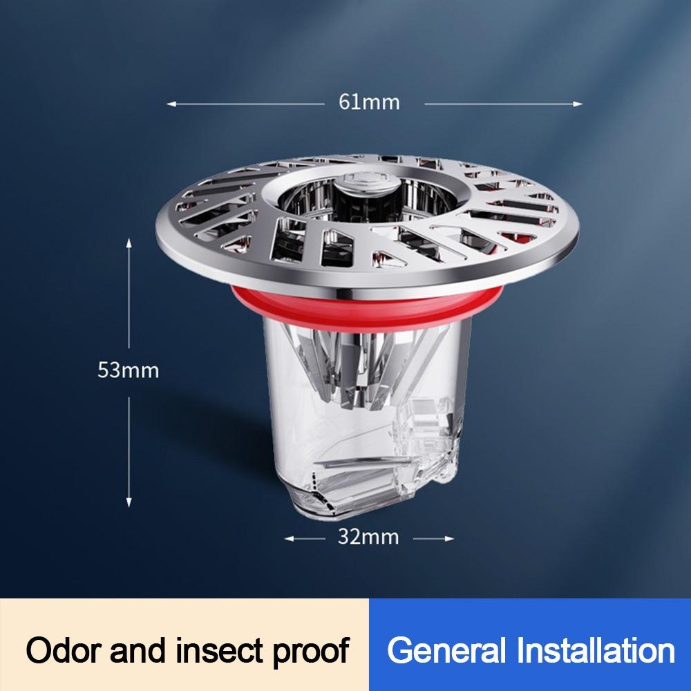Anti Odor Floor Drain Core Removable Insect Proof Sewer Strainer Plug Odor Control Easy Install Basin Drain Filter