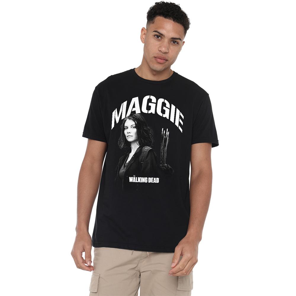 The Walking Dead Unisex Adult Maggie Greene Mono T-Shirt