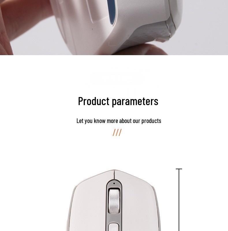 2.4G Rechargeable Wireless Mouse for Apple, Huawei, and Laptops - Lightweight & Portable