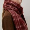 TATIANA Snug Checked Wool Blended Muffler MF8108 Red