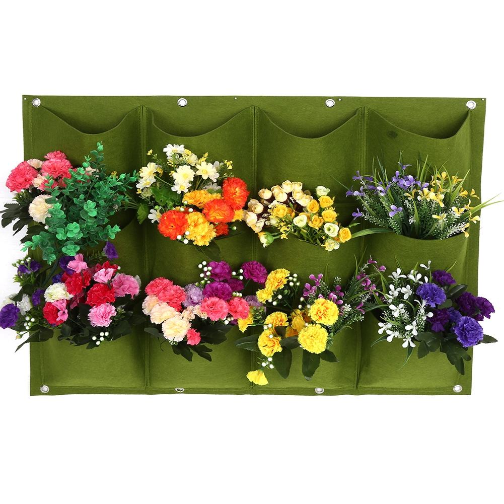 Planting Bag Garden Balcony Wall Vertical Flower Plants  Ing Planter (18  S)