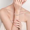 [Minimalist Sliding Bracelet With Möbius Strip Design Intertwined Love Bangle Ins Trendy Subtle Jewelry]