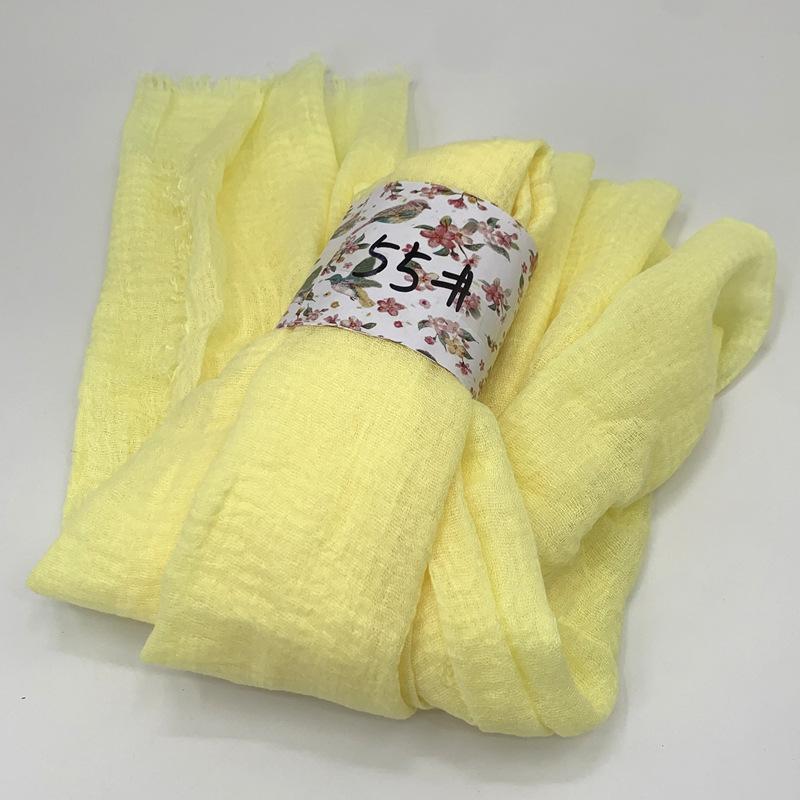Women Cotton Scarf New Summer Girls Solid Color Sunscreen Thin Scarves Soft Shawl Foulard Viscose Spring Lady Wrap Shawls