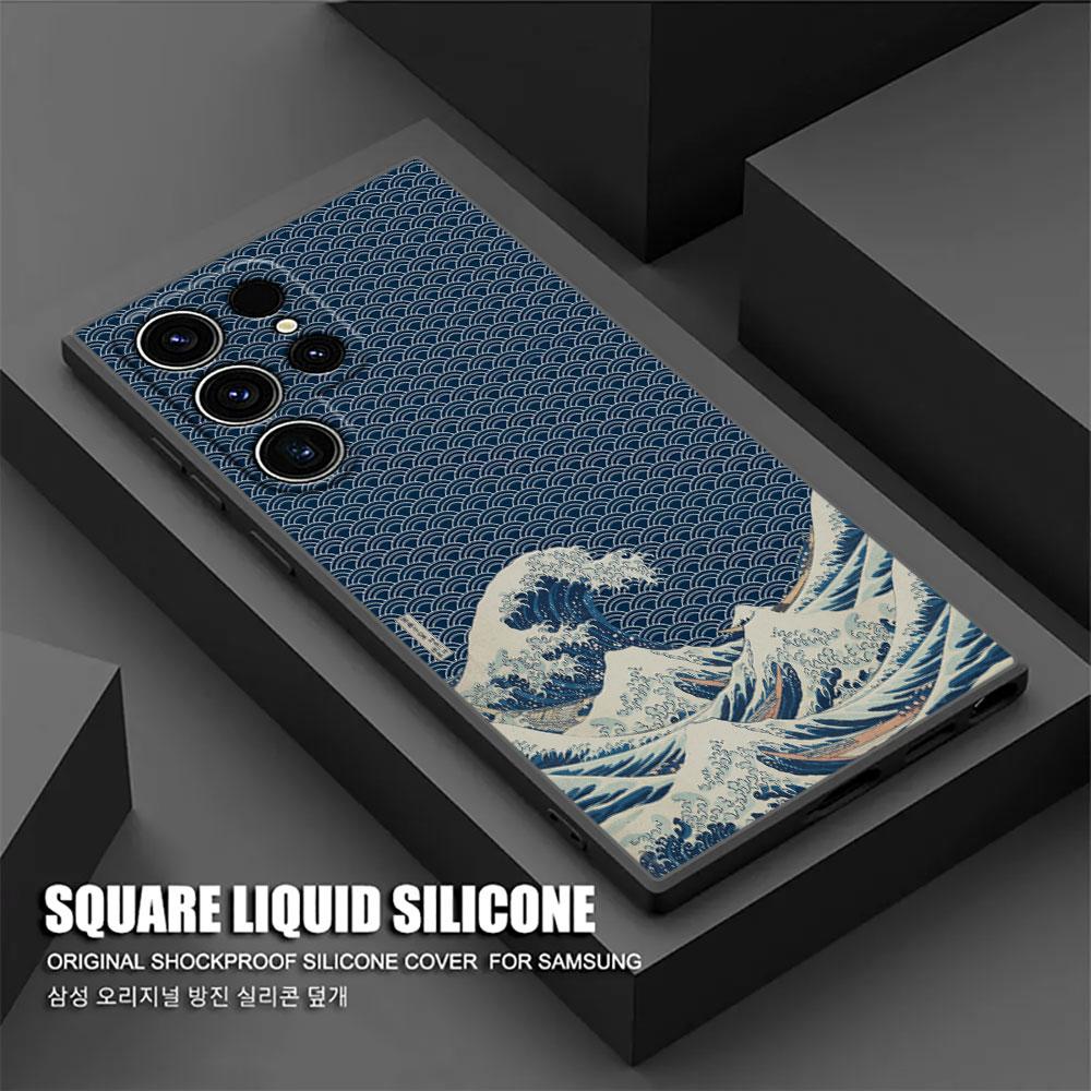 Big Wave Dragon God Sea S26Ultra Case For Samsung Galaxy S26 S25 S24 S23 S20 S21 FE S22 Ultra S25 Plus 5G Cases Soft Phone Cover