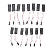 15 Pcs 2 AAA Battery Holder 2xAAA Battery Box with Thick Wire for Various Projects