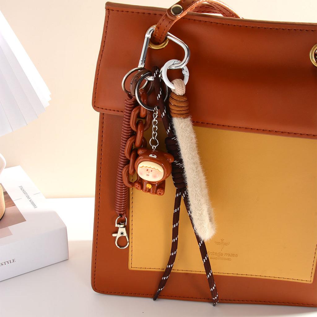 Korean popular cartoon bear Lilith woven rope bag pendant pendant mobile phone lanyard accessories small gift