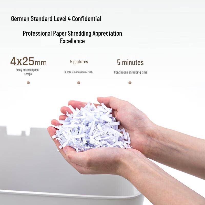 Deli 9939 Mini Cross-Cut Shredder CN Plug (adapter Included)