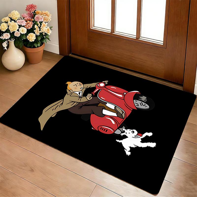 Tintin Adventure Living Room Nonslip Area Rug Soft Carpet For Bedroom Game Playroom Sofa Office Home Decor Doormat Christmas Gift C926884