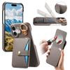 Cards Solt Ring Holder Lychee Pattern Leather Case for iPhone 17 Pro Max 16 15 14 13 12 11 with Makeup Mirror Shockproof Cover
