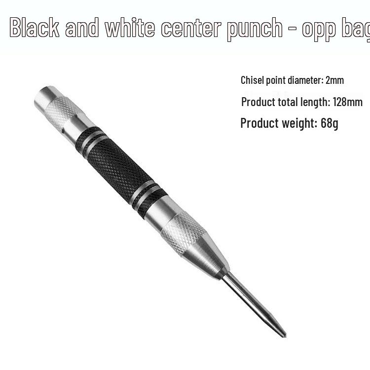 Automatic Center Punch & Emergency Window Breaker with High Hardness Metal Drill Bit