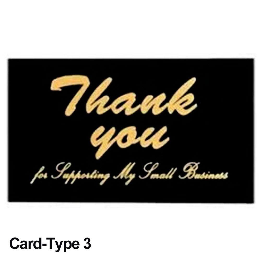 30/50PCS Black Gold Kraft Paper Cards Thank You For Your Order Card For Small Shop Gift Decoration Appreciate Card For Business