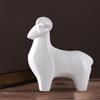 Creative Sheep Statue, Modern Ceramic Collectible Ornament Sculpture Animal Figurine for TV