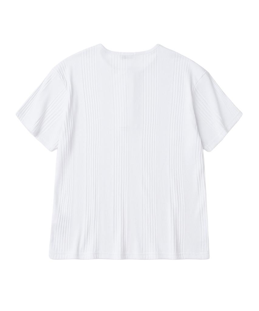 XOX Ribbed Henley Neck Short Sleeve T-Shirt (3 Colors)