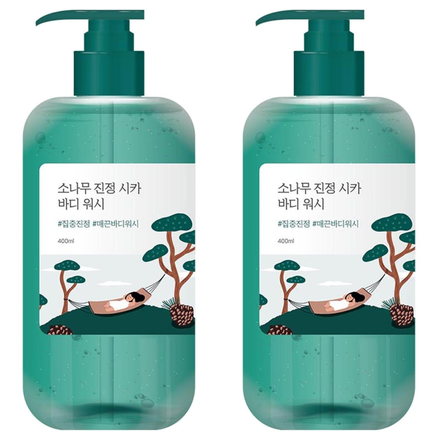 

Round Lab Pine Calming Cica Body Wash Soothing & Purifying Cleanser for Sensitive Skin 400ml (Pack of 2)
