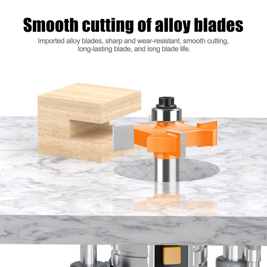 High Quality Router Bit Set for Wood Joinery 8mm Shank with Long Time Ball Bearing High Accuracy Milling Cutter