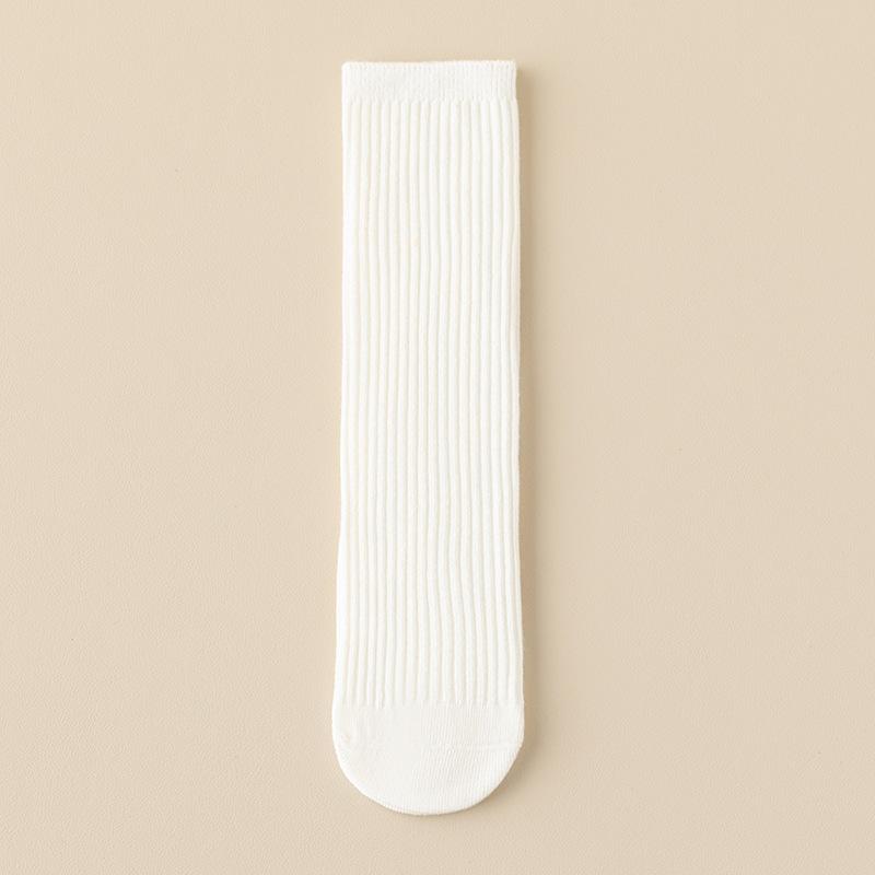 Kids Colorful Striped Knee High Socks 3-10 Years Boys Girls Dance Crew Socks Comfortable Breathable Cotton Tube Socks