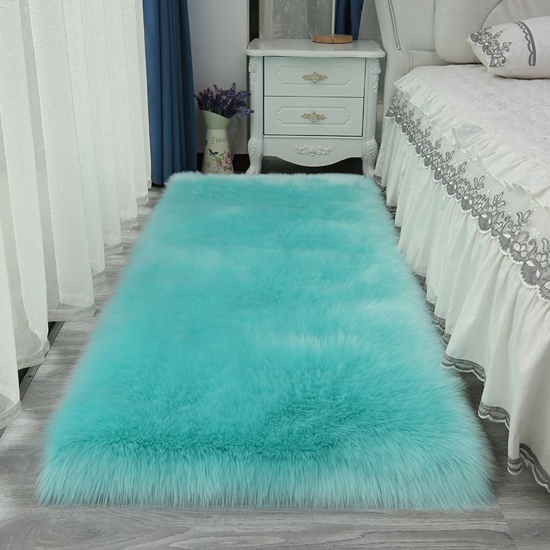 Plüsch Schaffell Teppiche für Schlafzimmer Teppich Zimmer Lange Haare Nachttisch Matte Boden Haarigen Weißen Teppichen Rot Wohnzimmer Pelz Kinder Teppiche