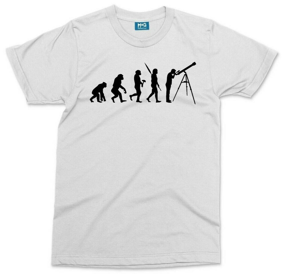 Astronomy Evolution TShirt Funny Astronomer Space Planets Scientist Gift Top S
