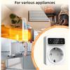 Tuya Wifi Digital Thermostat Socket 16A Precision Plug Remote Temperature Controller Timer Switch Cooling Heating 3M NTC Sensor