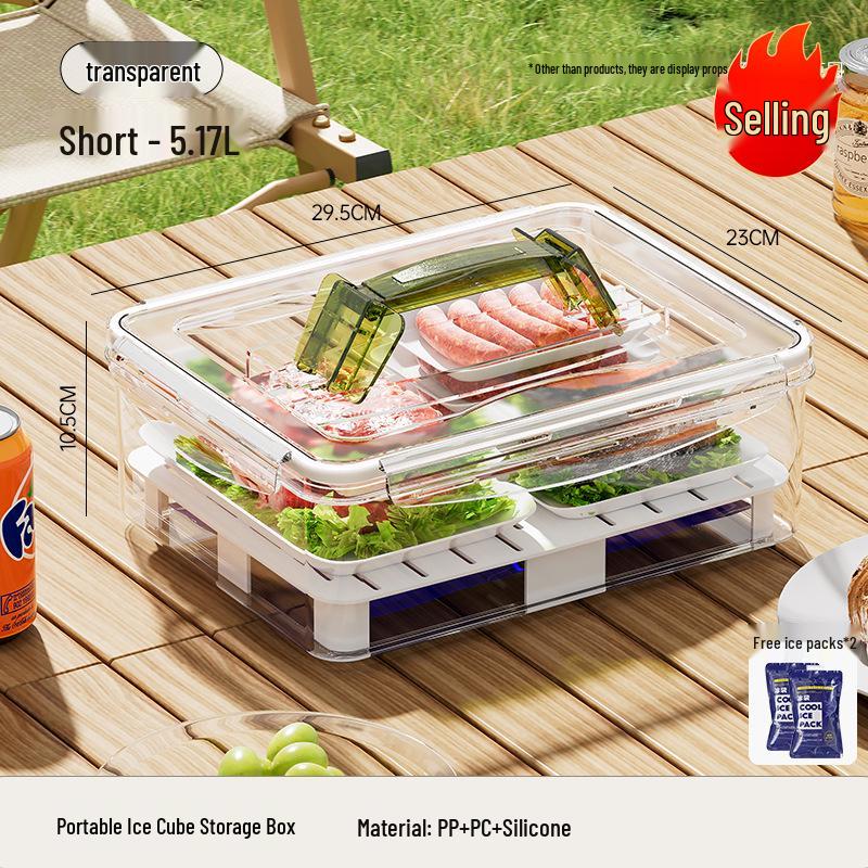 

Портативный герметичный контейнер для хранения пищевых продуктов - Защищен от насекомых и пыли, Идеально подходит для пикников на открытом воздухе, закусок и свежих фруктов.