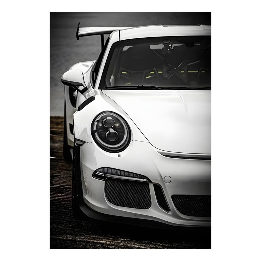 Modern Luxury Sports Car Canvas Art Set Retro Cool Racing Posters, Perfect for Bedroom, Living Room or Corridor Decoration