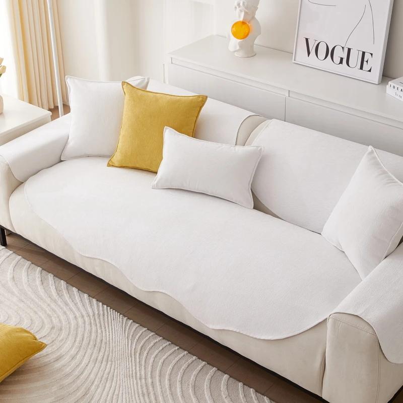 

Четырехсезонный универсальный чехол для дивана, синельный нескользящий аллотип, диванное полотенце, L-образный угловой чехол для дивана, коврик для дивана для гостиной 70x70