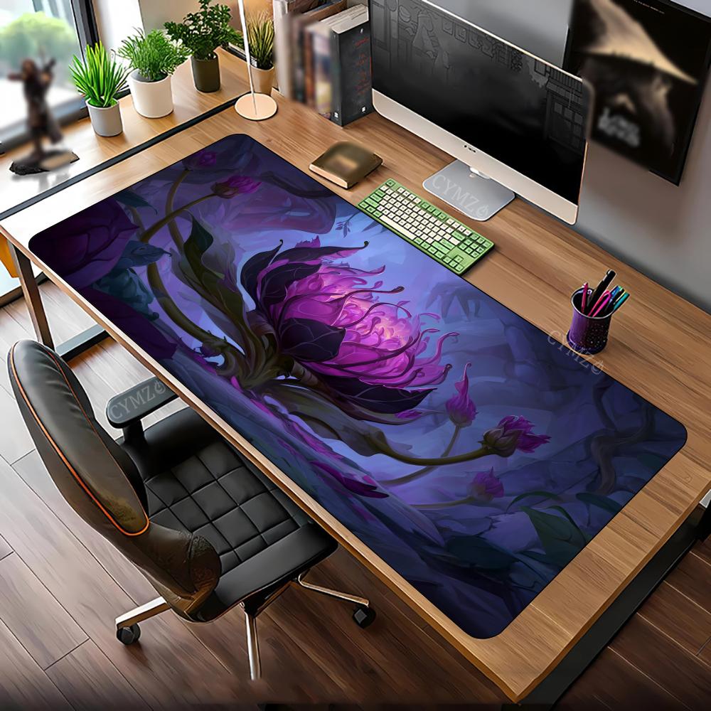 Purple mysterious magic lotus Mouse Pad Desk Mat Gaming mats antislip Durable desk accessories Keyboard desktop pads maus pad