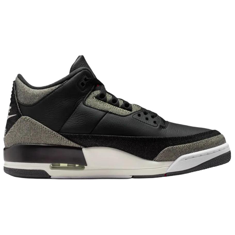 Jordan Air Jordan 3 Slip Resistant Abrasion Resistant Low Top Vintage Basketball Shoes Unisex Blue Red IR0914-400